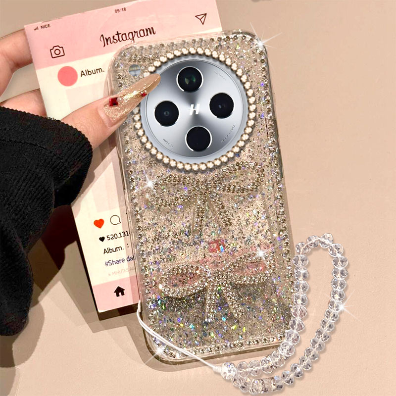 高级镶钻手机壳，透明不发黄