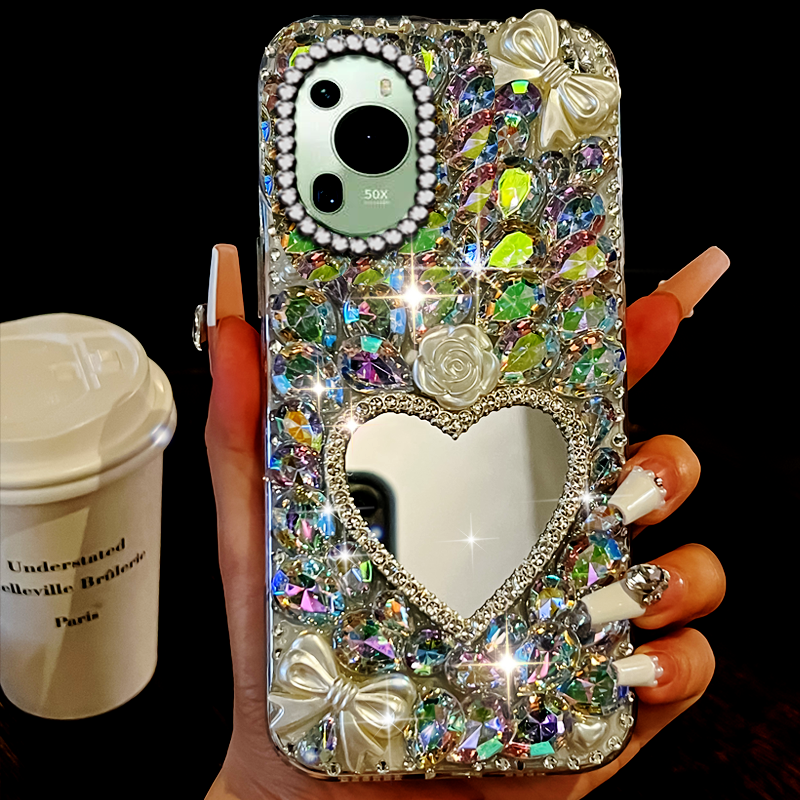 高端奢华镶钻手机壳，不掉钻，不发黄