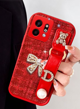 2026红色新年布艺小香风适用荣耀Play9T手机壳喜庆X7冬天畅玩30过年6T硅胶8x结婚华为麦芒20外壳4毛绒4T