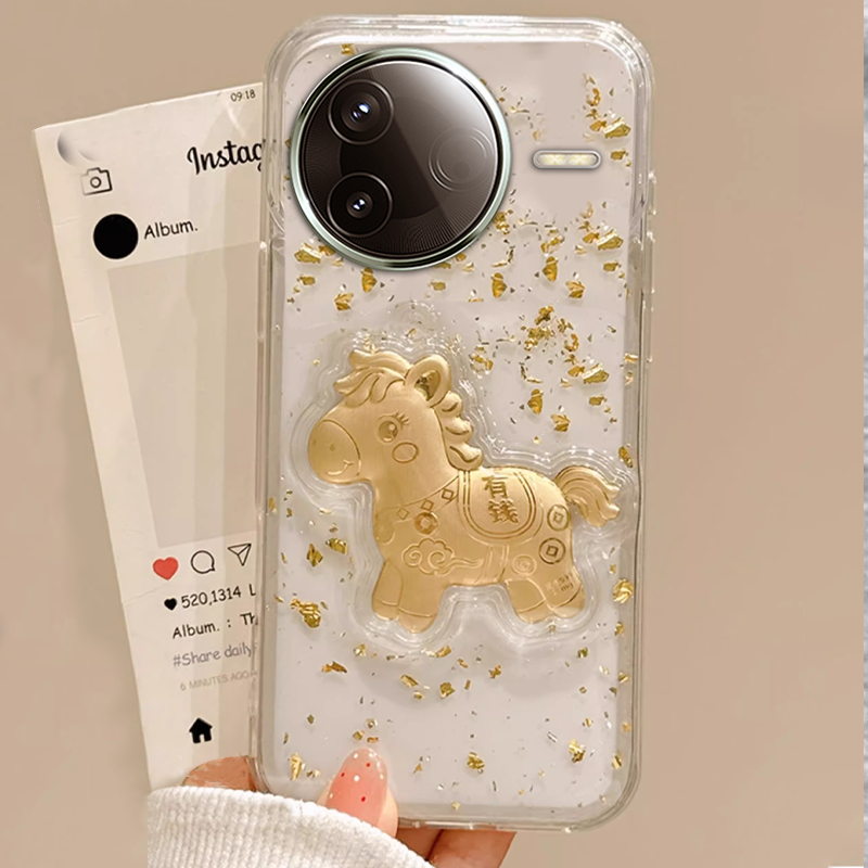 2026马年新款，透明高级金箔，不发黄