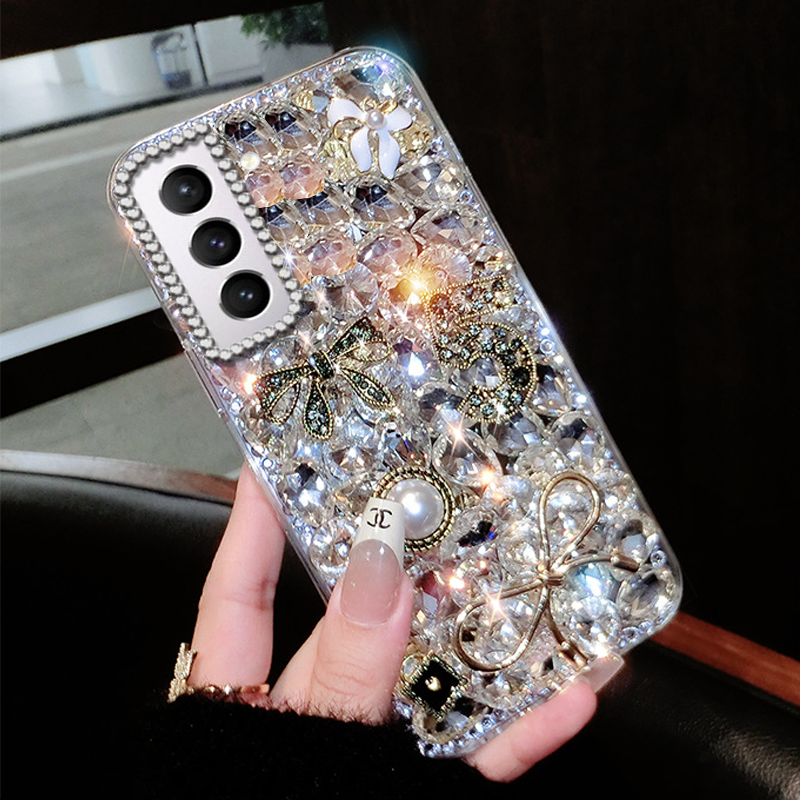 高端奢华镶钻手机壳，不掉钻，不发黄