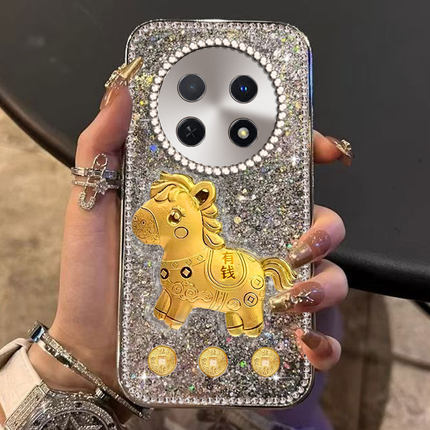 马年有钱爆闪适用华为畅享60X手机壳保护套60M全包50防摔8T/2026年50本命年hi80喜庆7T情侣70Plus新年款