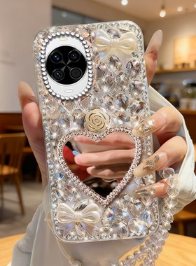 满钻奢华带镜子适用华为nova14手机壳/202611Pro外壳8保护套7Pro高级感NOVA6SE新款13pro网红12高端12i镶钻