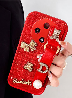 2026新款布艺小香风适用OPPOA3 5G手机壳红色A96外壳FindX8S+硅胶K9s喜庆A3i结婚oppoR11s保护套7针织A52防摔