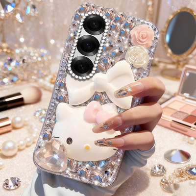 马年满钻上档次适用三星GalaxyZFold6手机壳女款M21s全包S22Ultra本命年M31/2025年S24镶钻M10网红M55防摔S22