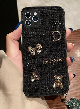 红色本命年布艺小香风适用苹果iPhone16ProMax手机壳/2026年6sPlus防摔12Mini全包16喜庆15名媛12喜庆16Pro