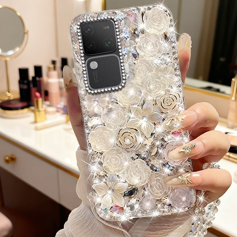 高端奢华镶钻手机壳，不掉钻，不发黄