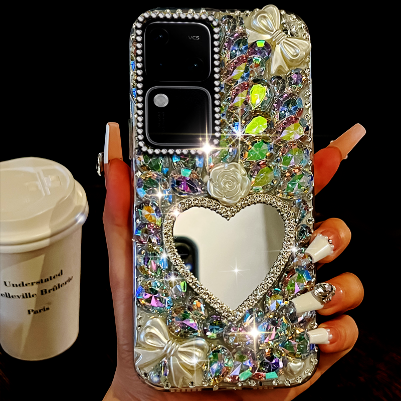 高端奢华镶钻手机壳，不掉钻，不发黄
