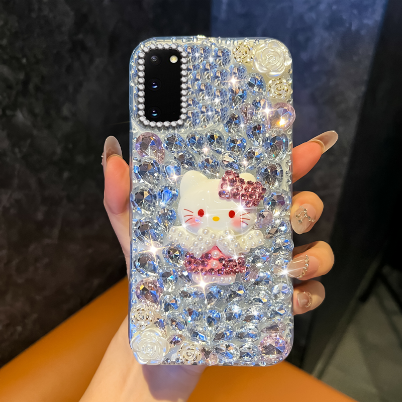 高端奢华镶钻手机壳，不掉钻，不发黄