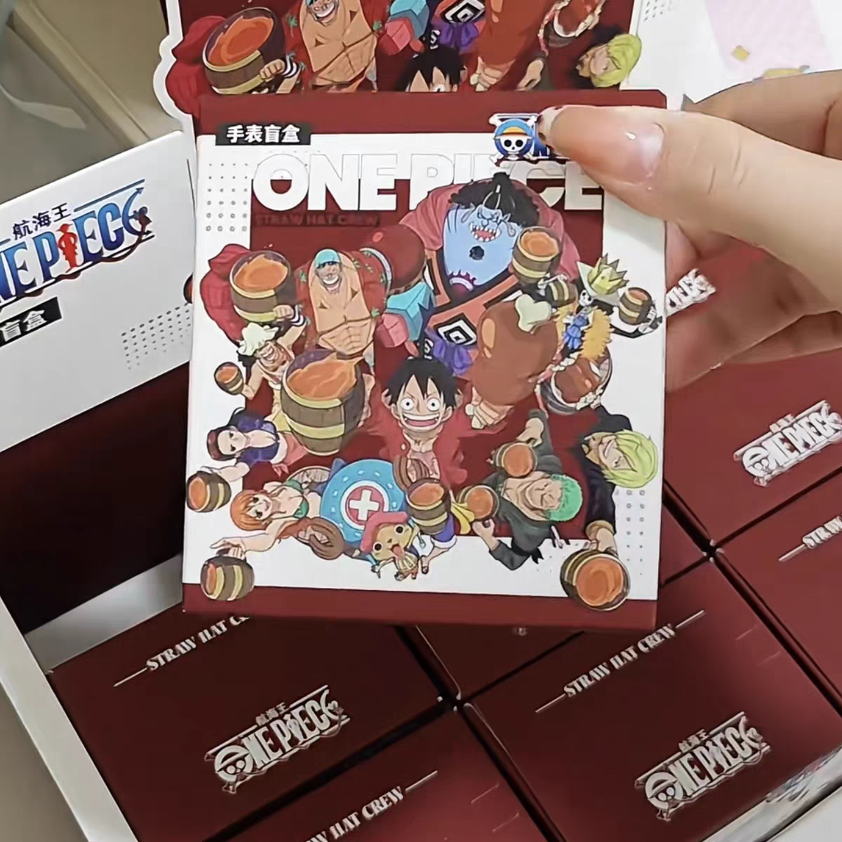 正版海贼王航海王草帽海贼团盲盒动漫手表/项链/饰品