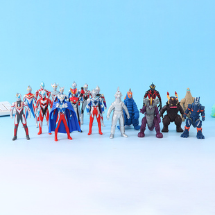 正版奥特曼软胶英雄系列公仔人偶手办模型金古桥美特隆星人男孩曼