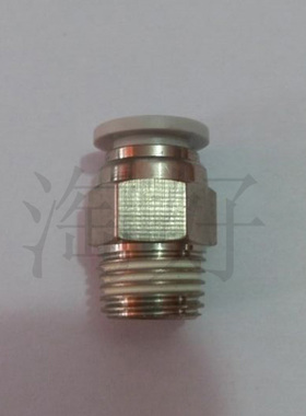 白色气管PcC8-02快速插PC4-M5接头PC6-01螺纹直通PC10-03/PC12-04