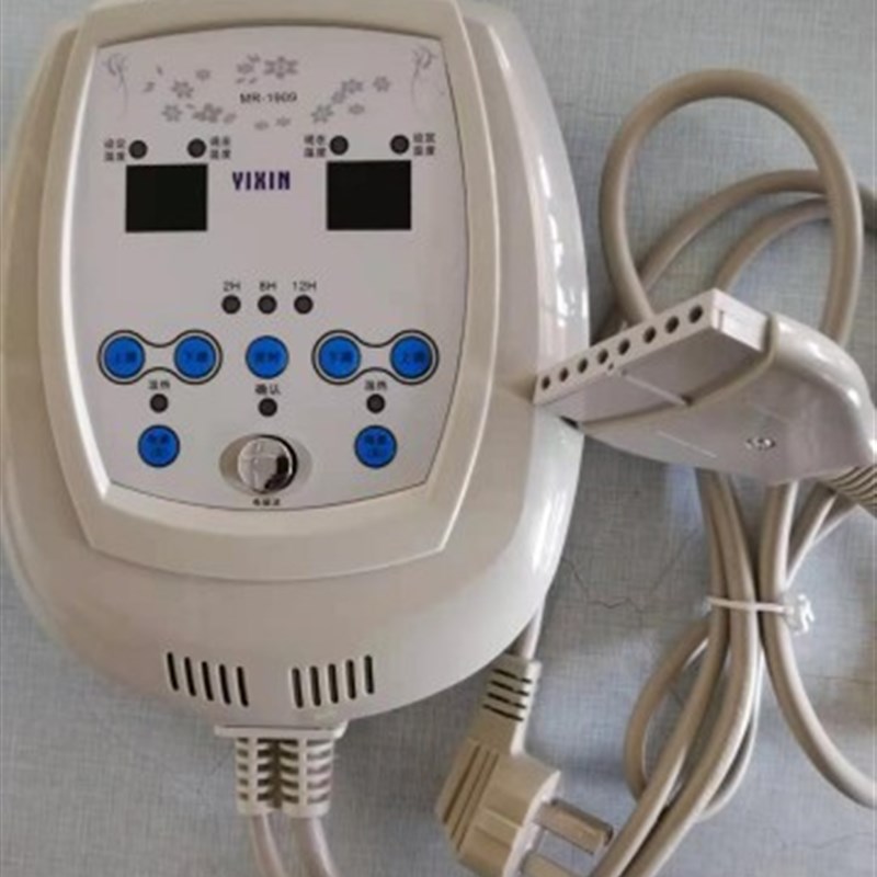 玉石赭石硅胶线加热床垫双温双控数显定时八孔温控器电子式