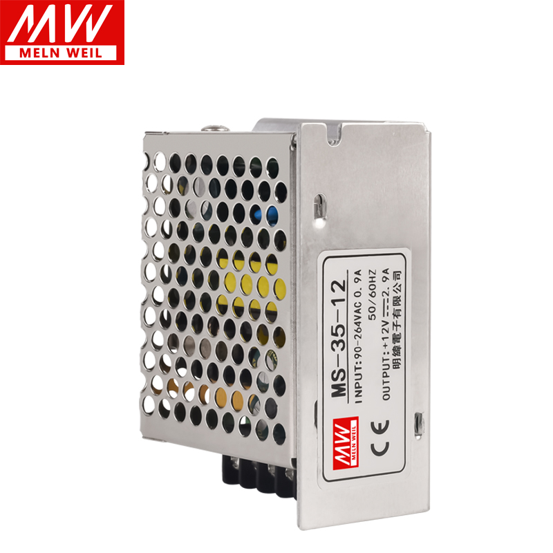 明纬35W开关电源MS-35-24V1.5A变压5V6A/220转DC12V15V36V48V直流