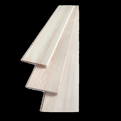 进口高端桧木护墙板无节扣板防腐木悬吊式天花板阳台桑拿板实木板