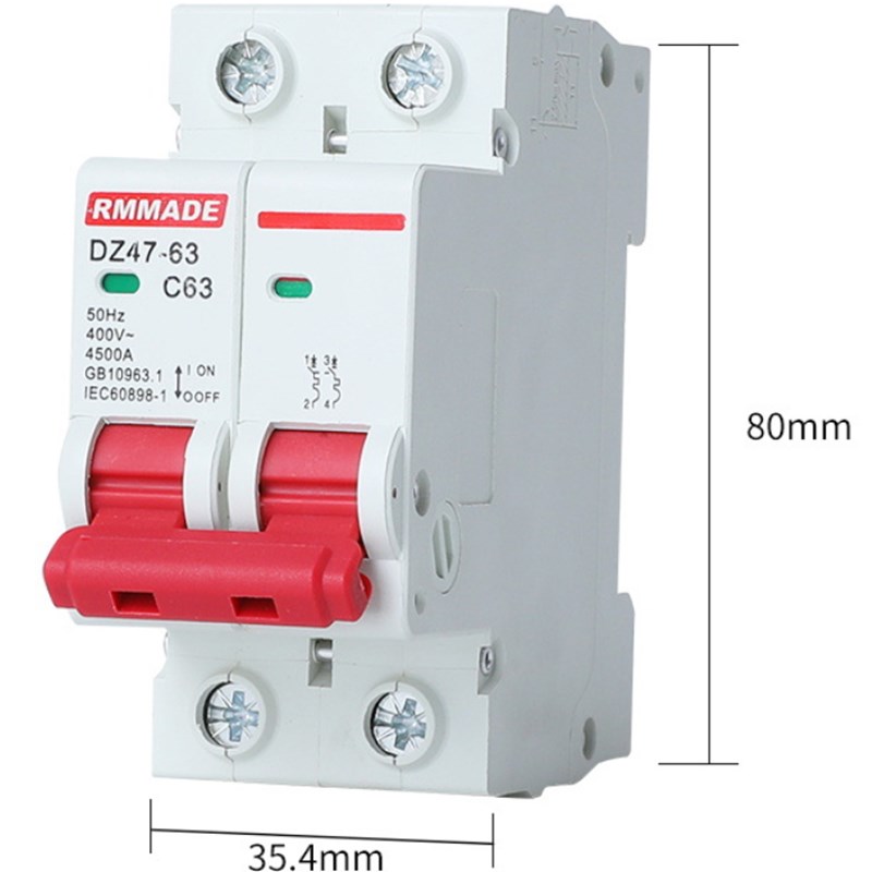上海人民小型断路器空开短路保护器家用总开1P2P3P4P63A空气开关