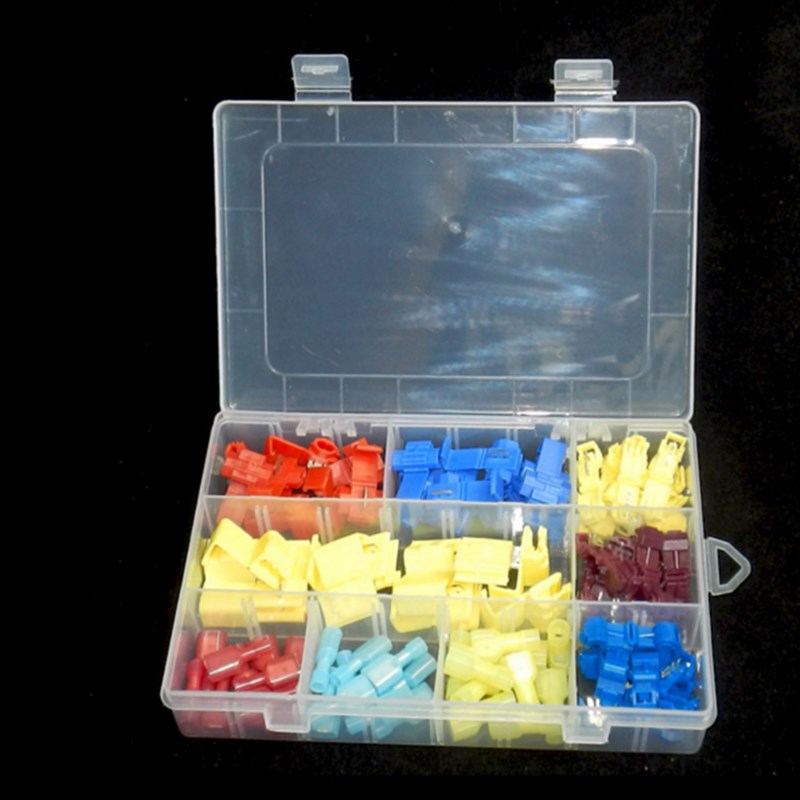 免破线接线夹套盒60只装 软线接线端子连接器电线分线器线卡子