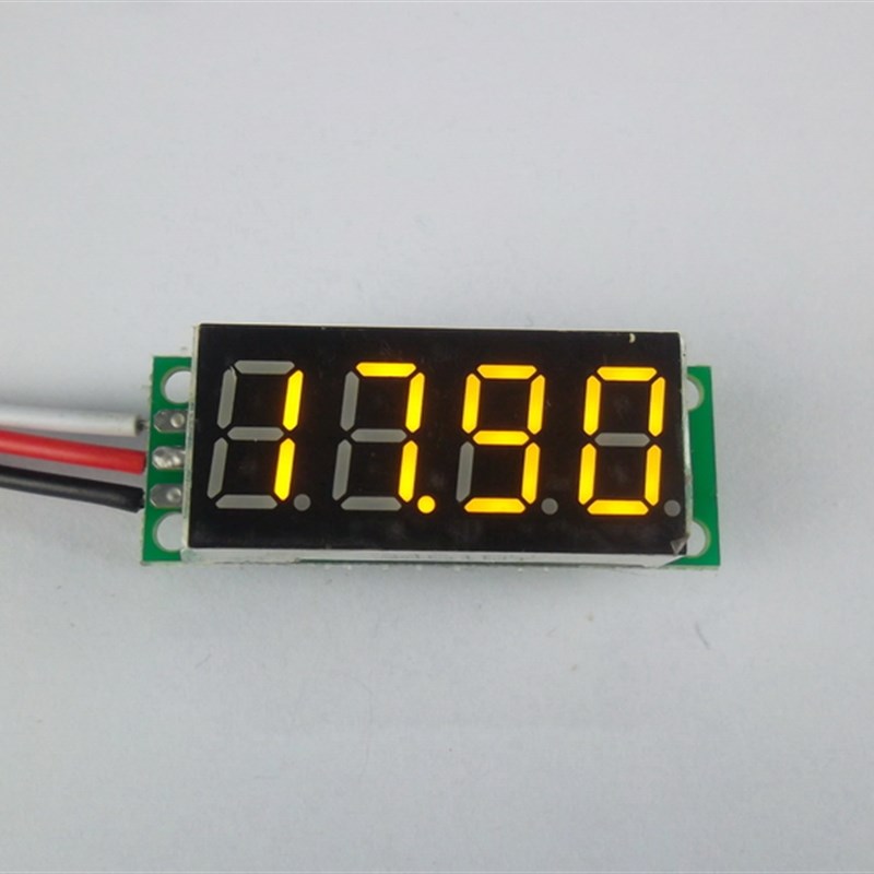 BY436V 4位精度数显电压表头3.3V-30V两线直流数字表0.36寸