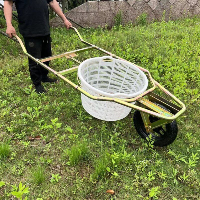 西瓜推车箩筐车手推独轮车西瓜地大棚专用运瓜车推瓜车包邮