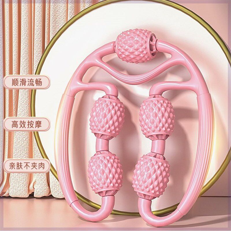 快速瘦腿去手臂神器美腿大粗胳膊大腿小腿肌肉放松腿部按摩器滚轮