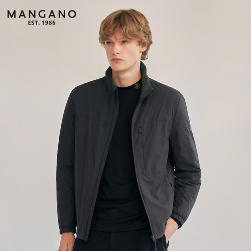 MANGANO男士90鹅绒立领羽绒服