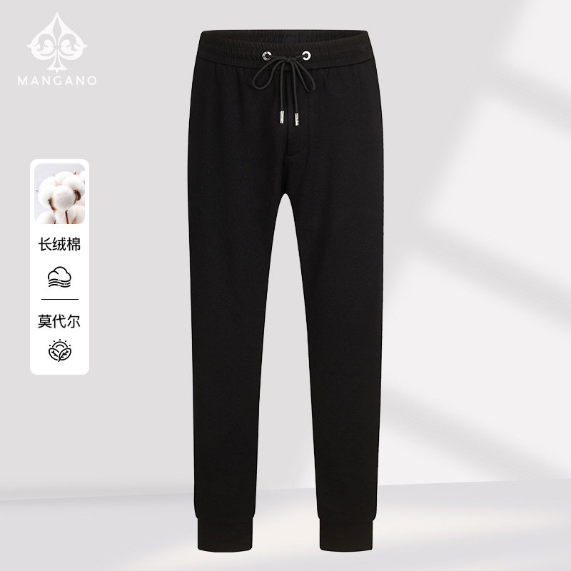 【长绒棉亲肤】曼加龙2025秋冬新款简约男士休闲裤百搭束脚运动裤,男装,休闲裤,淘宝优惠券,粉丝福利购,淘宝优惠卷
