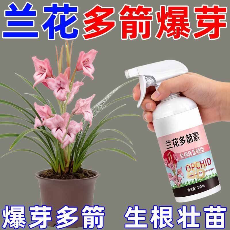 兰花多箭素蝴蝶兰花肥开花专用菌生根壮株催花促兰花爆芽素通用
