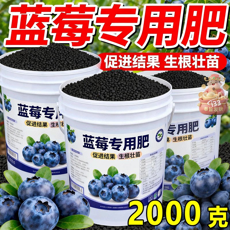 蓝莓肥料专用肥酸性膨果增甜蓝莓树果苗家用盆栽蔬果通用新型肥料