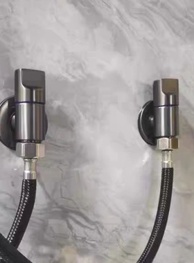 一分二家用冲洗多功能洗衣机双出水双龙头枪灰色接头自动进水