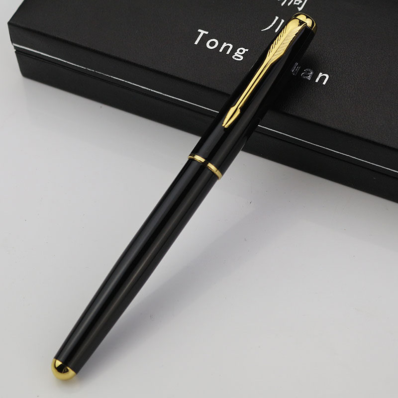 TONGCHUAN 모든 금속 고가 젤 펜 헤비 터치 서명 펜 볼펜 사무실 맞춤 비즈니스 선물 조각
