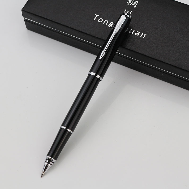 TONGCHUAN 모든 금속 고가 젤 펜 헤비 터치 서명 펜 볼펜 사무실 맞춤 비즈니스 선물 조각