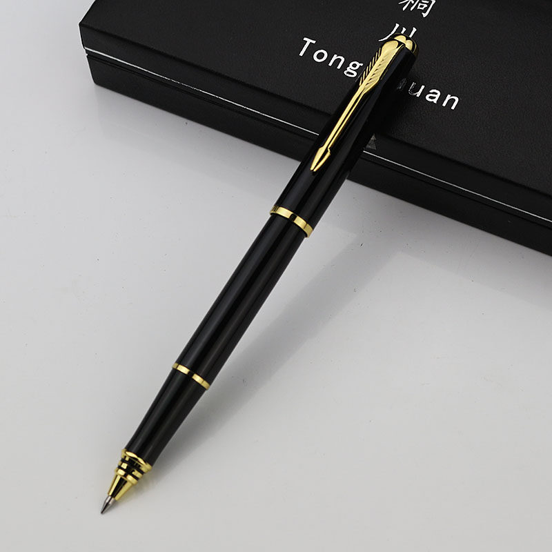TONGCHUAN 모든 금속 고가 젤 펜 헤비 터치 서명 펜 볼펜 사무실 맞춤 비즈니스 선물 조각