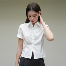 BJBH 2025新款夏季短袖白色衬衫女公务员面试职业西装工装套装