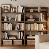 古木菲尔实木树形书架落地靠墙收纳架转角置物架家用书架