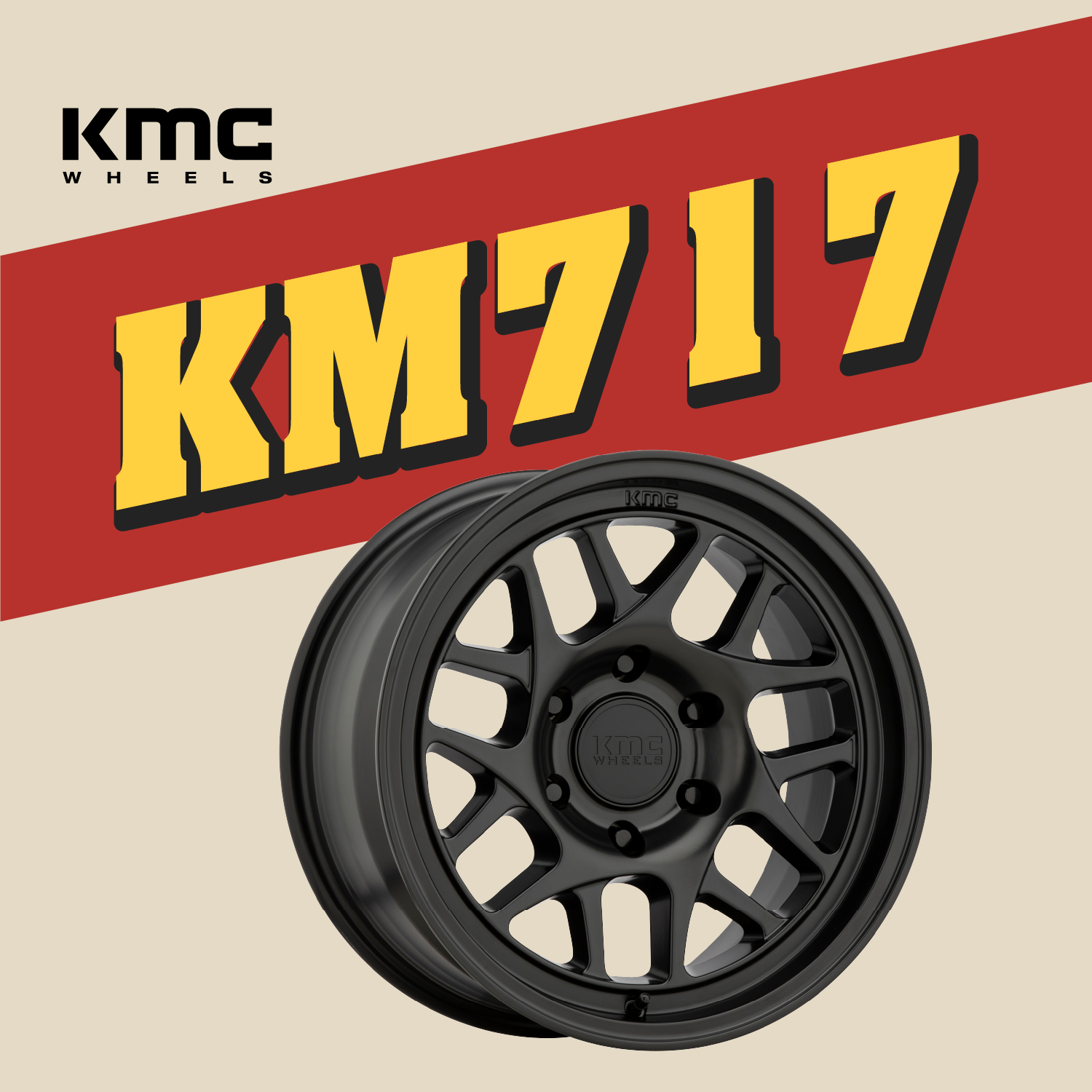 KM717绣春刀 越野改装轮毂 适用于牧马人坦途霸道等