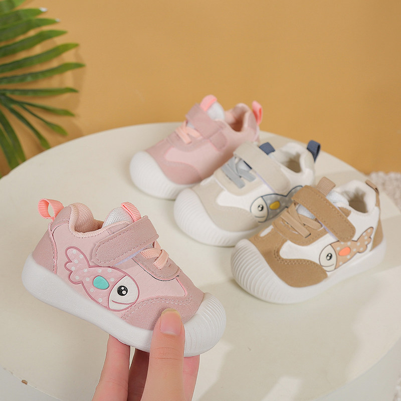 卡通小鱼男女宝宝学步鞋软底防滑机能鞋魔术贴休闲鞋年年有”鱼“,童鞋/婴儿鞋/亲子鞋,学步鞋,淘宝优惠券,粉丝福利购,淘宝优惠卷