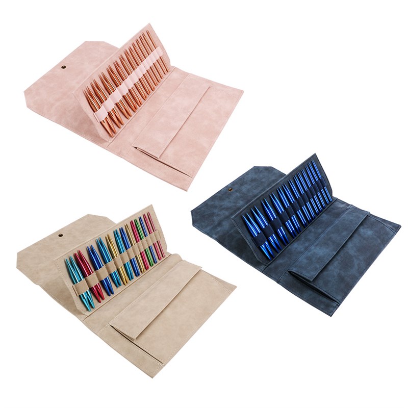 可拆卸环形针手工毛衣针编织棒针毛衣针L织毛线针编织工具收纳包