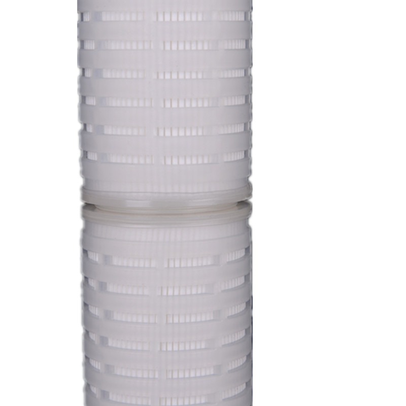 20寸两头平口平垫圈折叠滤芯rPP棉微孔膜过滤酒0.1/0.22/0.451u