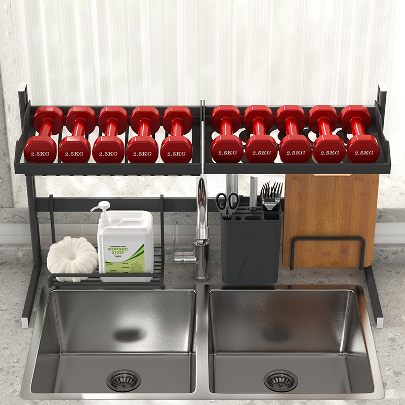 碗架沥水架防锈太空铝沥水碗架厨房置物架放N碗筷笼碗架简易收纳