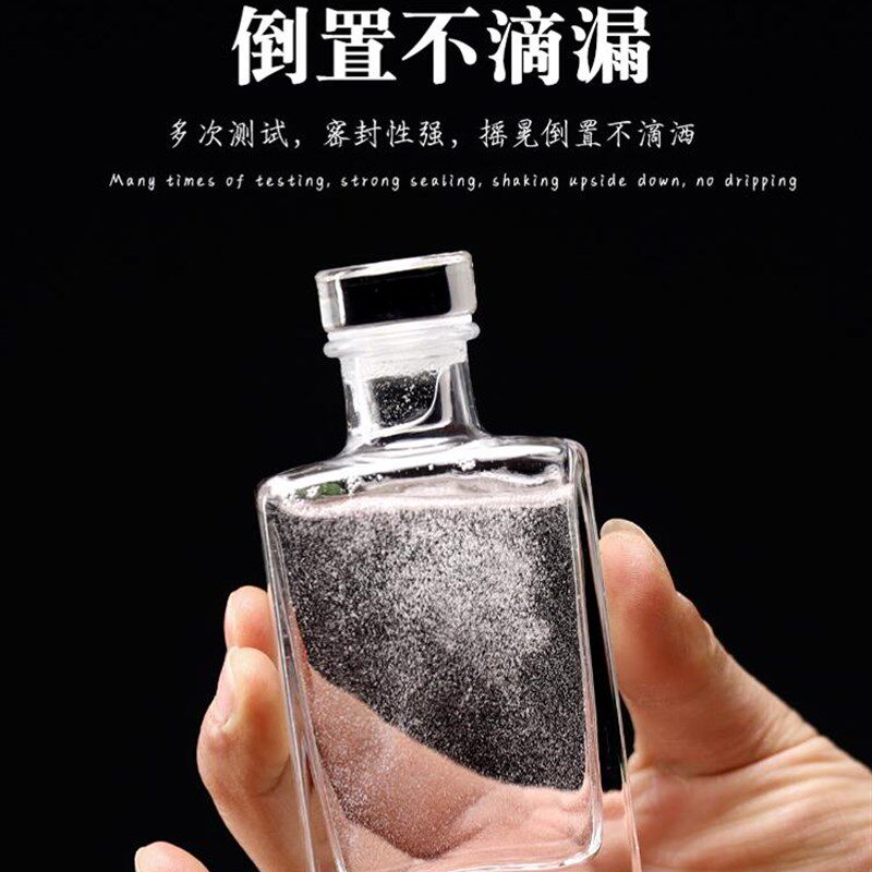 北欧便携式玻璃小酒壶迷你家用高档E精致散装洋白酒小号分装酒瓶
