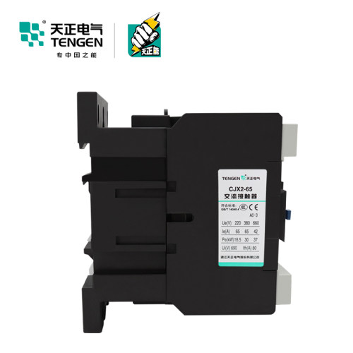 TENGEN天正电气CJX2-6511交流接触器65A接触器220v38R0v110v36v24