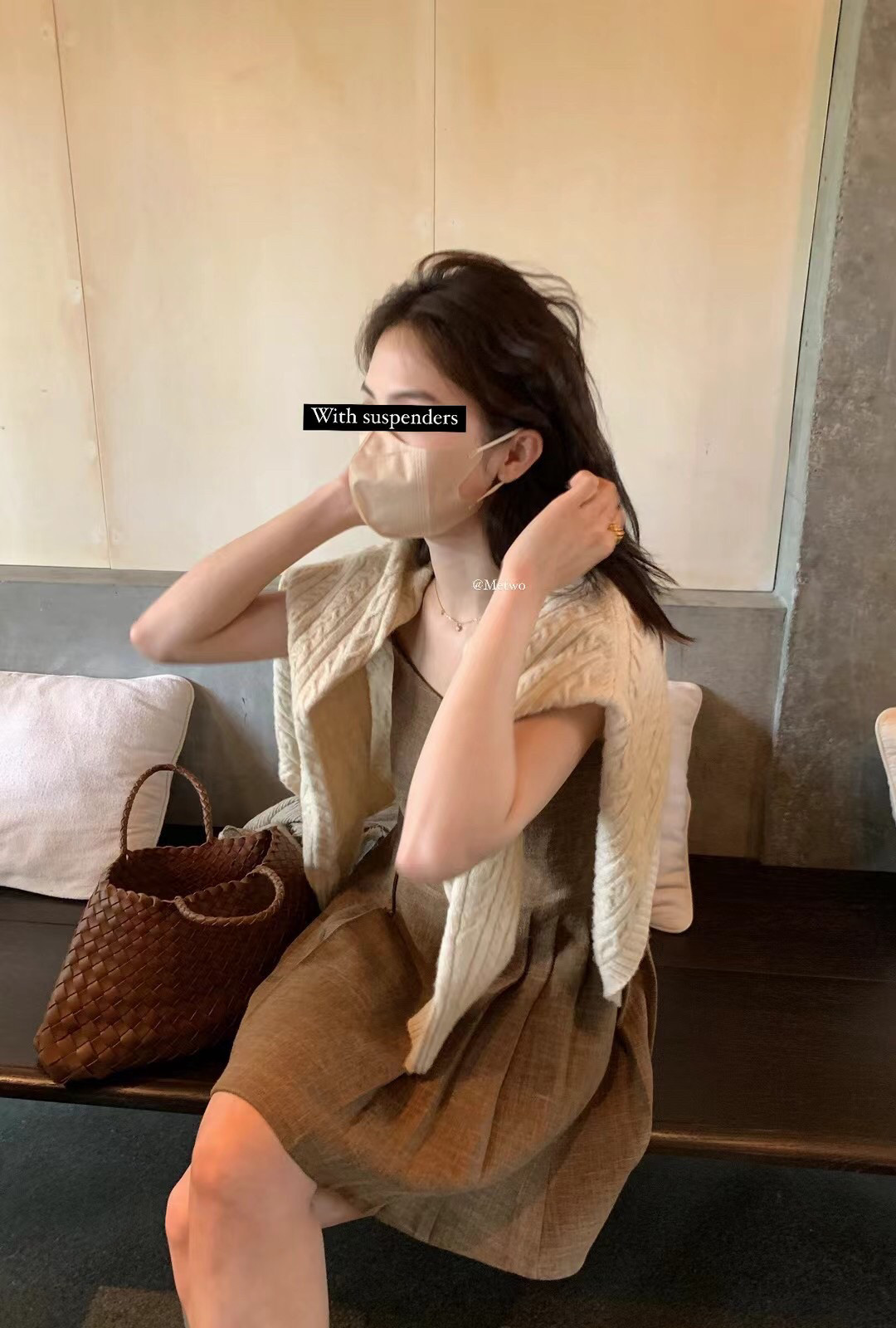 一勺甜小香吊带裙百褶连衣裙