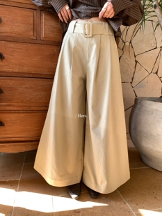 阔腿女 百搭通勤高腰显瘦压褶阔腿休闲裤 80157 Hers 26年早春