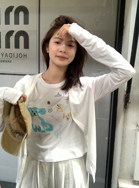 METWO hers百搭冰感薄款长袖小外套防晒衫女夏季罩衫短外套20964