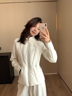 一勺甜 hers前长后短小蛮腰“蒙口羽绒服”女拼接立领外套92661