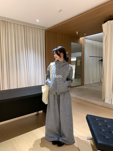 Hers冬连帽卫衣+休闲裤两件套女