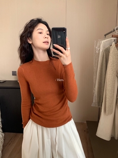 一勺甜 hers秋冬必入打底衫!!基础百搭微高领打底衫女92436