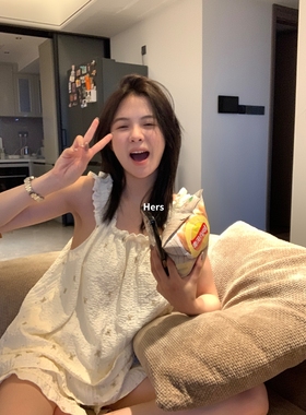 METWO 居家日常可爱小熊睡衣+睡裤家居服套装女夏季新款21097