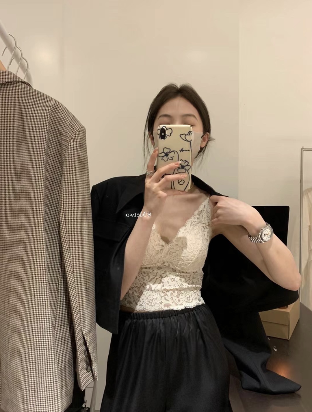 超仙美背内搭蕾丝蕾丝背心吊带