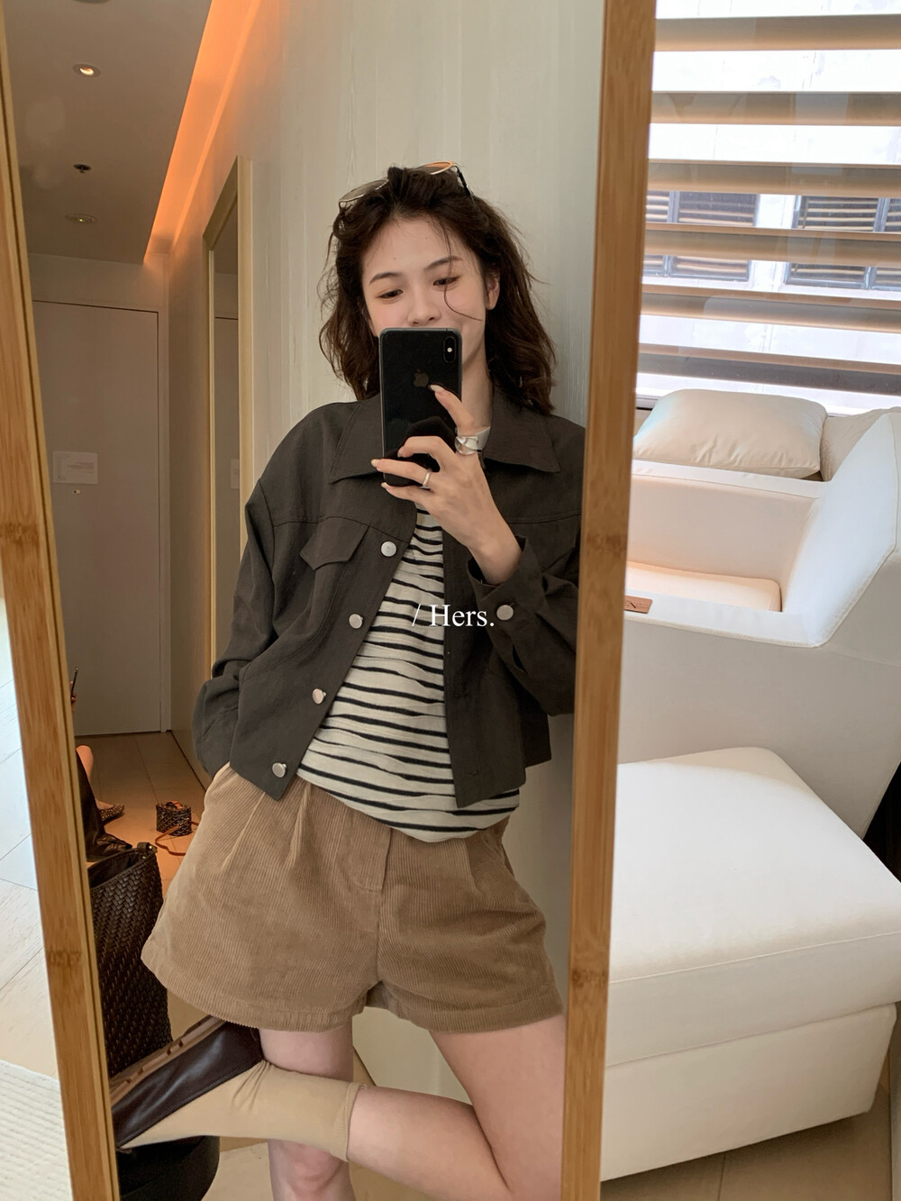 Hers通勤干练小调性短款小外套女